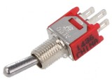 Comutator basculant 2 SPDT ON-ON 1A/250VAC 3A/28VDC 20m&Omega;