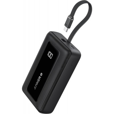 Baterie Externa Anker Zolo, 20000mAh, 30W, QC + PD, 1 x USB-A - 2 x USB-C, Neagra A1689011 foto