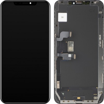 Display cu Touchscreen GX pentru Apple iPhone XS Max, cu Rama, Versiune OLED, Negru foto