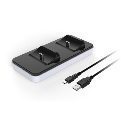 Stand dual - incarcare controller - PS5 - Alb - EAN 6972520252730 foto