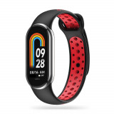 Curea Tech-Protect Softband pentru Xiaomi Smart Band 8/8 NFC Negru/Rosu