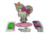 Set de creatie cu diamante - Hello Kitty cu suport