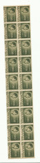 ROMANIA MNH 1945 - Uzuale Mihai I - fragment coala 600 L - 18 timbre foto