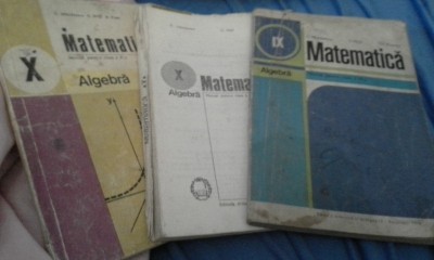 MATEMATICA ALGEBRA DE C.NASTASESCU,C.NITA,GH.RIZESCU 3 VOLUME foto