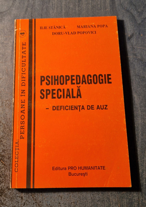 Psihopedagogie speciala deficenta de auz Ilie Stanica