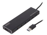 Hub USB 3.0 Negru 7 Porturi 5Gbps