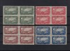 ROMANIA 1906 EXPOZITIA GENERALA SETUL COMPLET DE 4 VIGNETE BL 4 MNH, Nestampilat