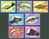Cambodge 1988 - Pești, fauna, serie neuzata