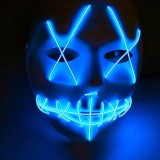 Masca horror purge luminoasa, 3 moduri iluminare, unisex, marime universala MultiMark GlobalProd, PRC