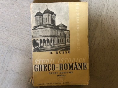 STUDII ISTORICE GRECO-ROMANE- D. RUSSO foto