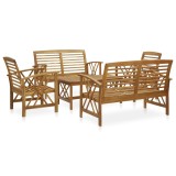 vidaXL Set mobilier de grădină, 5 piese, lemn masiv de acacia 3057985