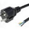 Cablu alimentare AC, 3m, 3 fire, culoare negru, cabluri, CEE 7/7 (E/F) mufa, LIAN DUNG -