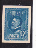 ROMANIA 1926 - a A 60 a ANIVERSARE A REGELUI FERDINAND ESEU val. 10 LEI MNH
