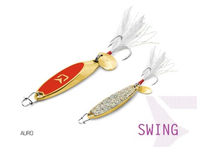 Lingura Oscilanta Delphin Swing, Culoare Auro, 15g / ancora nr. 6 foto