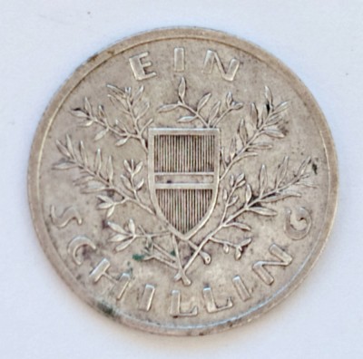 AUSTRIA 1 SCHILLING 1926 ARGINT VF XF MAI RARA foto