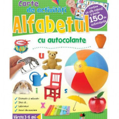 ALFABETUL. Carte de activităţi cu autocolante - Paperback - *** - Litera mică