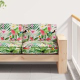 vidaXL Cojoc de Pallet pentru Scaun Tropical Jungle 80x80x12 cm Fabrică Oxford