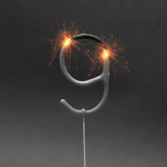Artificii pt. tort, cifra 9, 16 cm Best CarHome foto