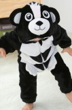 CLD153-1122 Pijama kigurumi pentru bebelusi tip salopeta din material moale si pufos