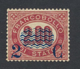 Italy 1878 Overprint 2C on 2L Mi.34 MNG AM.433, Nestampilat