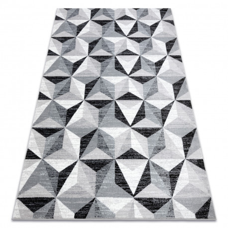 Covor ARGENT - W6096 triunghiuri gri / negru, 133x190 cm