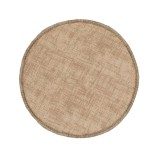 Perna pentru scaun, 38 cm, Rotunda, Bej, Bumbac/Poliester, ATU-087349
