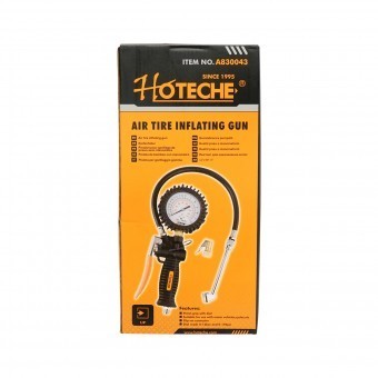 Pistol de umflat roti cu manometru mecanic 0-12 bar Hoteche foto