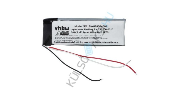 &Icirc;nlocuire baterie pentru căști fără fir VHBW pentru Bose 792200-0010 - 630 mAh 3,8 V Li-Ion