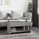 VidaXL Măsuță de cafea, gri sonoma, 102x50x52,5 cm, lemn prelucrat