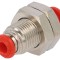 Conector push-in simplu de trecere M12x1