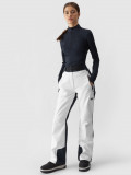 Pantaloni de schi 4FPro membrana Dermizax&reg; 20 000 pentru femei - albi, 4F Sportswear