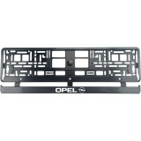 Set 2 bucati, suport numar inmatriculare Carbon, Opel