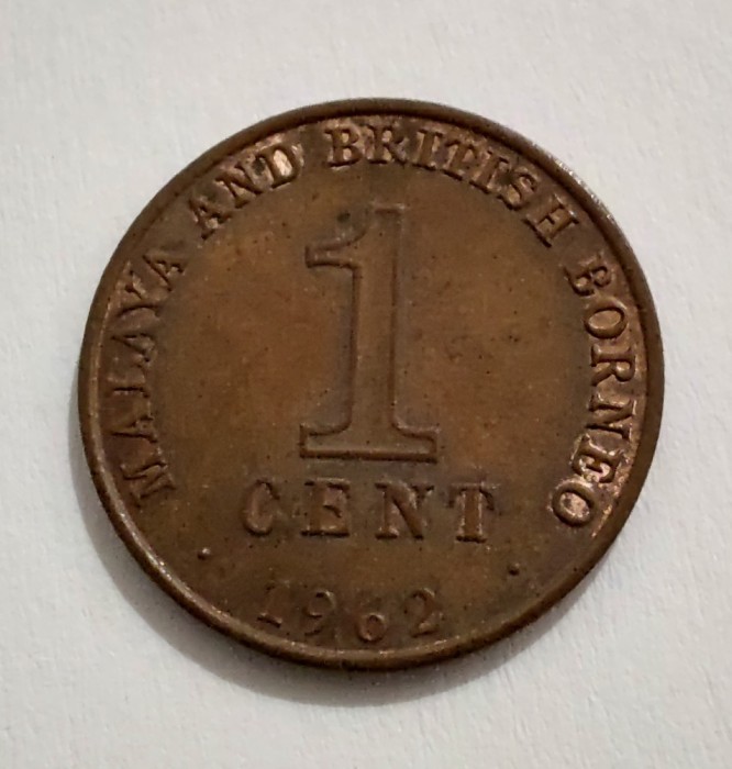Malaya &amp; Borneo - 1 Cent 1962