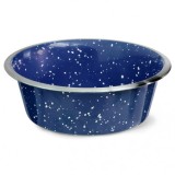 Castron din inox pentru caini, Galaxy, albastru, 0.5 l/13 cm