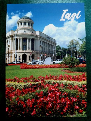 ✅RO carte postala Iasi - folio aur &amp;quot; Biblioteca Centrala Universitara &amp;quot;Mihai Eminescu&amp;quot; &amp;quot; , noua , necirculata foto