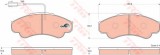 Set placute frana,frana disc PEUGEOT BOXER bus (230P) (1994 - 2002) TRW GDB1518