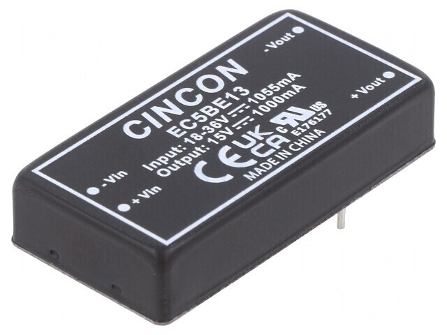 Convertor DC/DC 15W 18-36V la 15V 1000mA