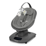 Balansoar si sezlong Lionelo Blossom, 5 moduri balansare, 5 melodii, pana la 9 kg, gri