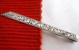 AC DE CRAVATA ARGINT RUSCH 835 GERMANIA AC DE COLECTIE ART DECO CU GRAVURA MANUALA