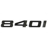 Emblema 840i spate portbagaj BMW, negru