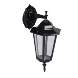 Lampa Gradina Corona Negru 1xE27 60W