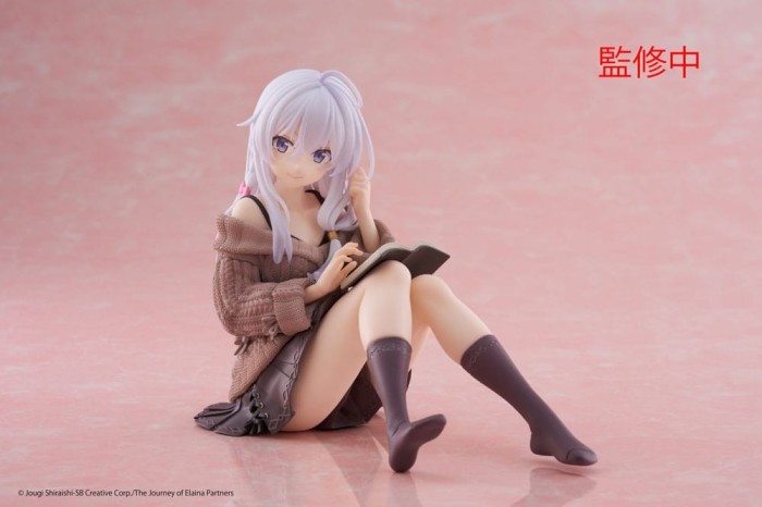 Wandering Witch: The Journey of Elaina PVC Statue Desktop Cute Elaina Casual Clothes Ver. 13 cm