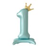 Balon cifra 1, 81 cm, Folie de aluminiu, Baieti, Albastru, Oem