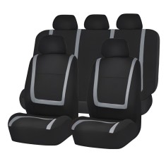 Set huse scaun auto ieftine, Universale 9 piese, model GREY LINE - GRI FAVLine Selection foto