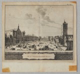 &quot;Westminster Hall&quot; gravura veche 1707