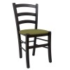 Scaun Paesana - cadru wenge - stofa S22 - verde