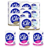 Set 36 role Hartie igienica Kilo Confort, 6 kg, 5 straturi + 3 Prosop de hartie Kilo Confort monorola 80 m, 3 straturi, Don Pedro