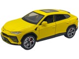 Macheta Lamborghini Urus galben replica cu fum, sunet si lumini 1:24