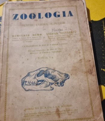 Dimitrie Dimo, Stefan Niculescu - Zoologia pentru cursul superior foto