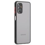 Husa chroma techsuit compatibil cu samsung galaxy a32 5g, air antisoc, black, Htphone